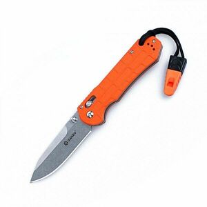 Zavírací nůž G7452P-WS Ganzo® – Stříbrná čepel – Satin, Oranžová (Barva: Oranžová, Varianta: Stříbrná čepel – Satin) obraz