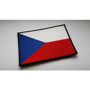 Vyšívaná vlajka na suchý zip Česká republika TA® 13 cm x 9 cm – Vícebarevná (Barva: Vícebarevná) obraz