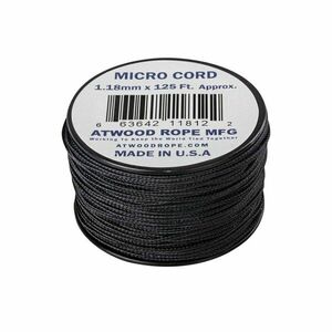 Padáková šňůra Micro Cord (125 ft) ARM® – Černá (Barva: Černá) obraz