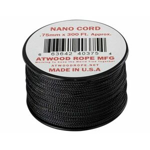 Padáková šňůra Nano Cord (300 ft) ARM® – Černá (Barva: Černá) obraz