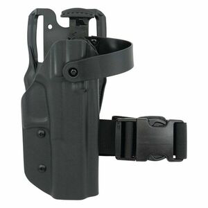 OWB Glock 17 - taktické pistolové pouzdro s automatickou pojistkou RH Holsters® – uchycení na platformu, Černá (Barva: Černá, Typ uchycení: uchycení n obraz