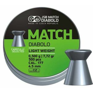 Diabolky Green Match Light Weight 4.51 mm JSB® / 500 ks (Barva: Vícebarevná) obraz