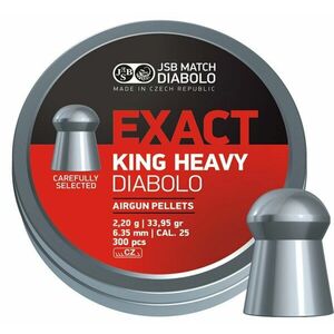 Diabolky Exact King Heavy 6.35 mm JSB® / 150 ks (Barva: Vícebarevná) obraz