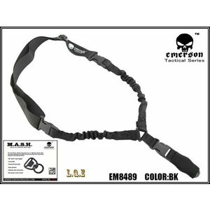 Jednobodový popruh na zbraň L.Q.E. EmersonGear® – Černá (Barva: Černá) obraz