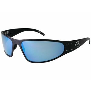 Sluneční brýle Wraptor Polarized Gatorz® – Smoke Polarized w/ Blue Mirror, Černá (Barva: Černá, Čočky: Smoke Polarized w/ Blue Mirror) obraz