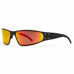 Sluneční brýle Wraptor Polarized Gatorz® – Smoke Polarized / Sunburst, Černá (Barva: Černá, Čočky: Smoke Polarized / Sunburst) obraz