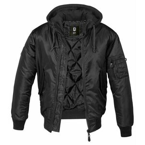 Zimní bunda MA1 Sweat Hooded Brandit® – Černá (Barva: Černá, Velikost: XXL) obraz