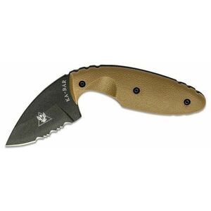 Nůž s pevnou čepelí TDI Law Enforcement KA-BAR® – Černá čepel, Coyote (Barva: Coyote, Varianta: Černá čepel) obraz