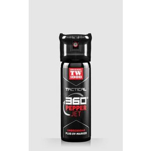 Obranný sprej Tactical Pepper - Jet TW1000® / 45 ml (Barva: Černá) obraz