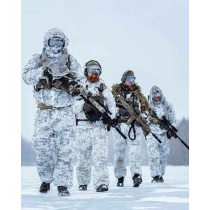 Zimní maskovací převlek Top-ArmyShop® (Barva: Bílá / černá) obraz