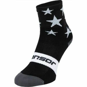 Sensor STARS Cyklistické ponožky, černá, velikost obraz