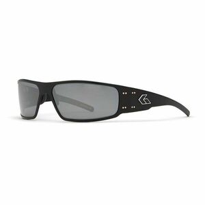 Sluneční brýle Magnum Polarized Gatorz® – Smoke Polarized w/ Chrome Mirror (Barva: Černá, Čočky: Smoke Polarized w/ Chrome Mirror) obraz