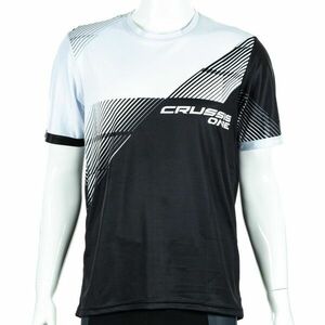 Pánské sportovní triko s krátkým rukávem Crussis ONE černá/bílá M obraz