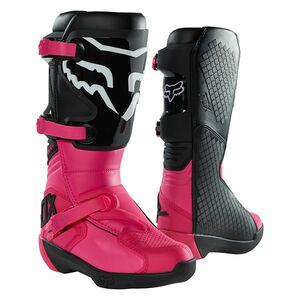 Dámské motokrosové boty FOX Comp Buckle Black Pink MX23 černá/růžová 10 obraz