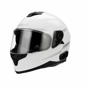 Moto přilba s integrovaným headsetem SENA Outride Shine White XXL (63-64) lesklá bílá obraz