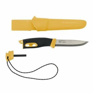 Nůž Companion Spark (S) Morakniv® – Stříbrná čepel – Satin, Žlutá (Barva: Žlutá, Varianta: Stříbrná čepel – Satin) obraz