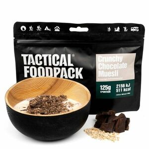 Dehydrované jídlo křupavé čokoládové müsli Tactical Foodpack® (Barva: Černá) obraz
