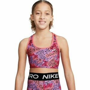 Nike DRI-FIT SWOOSH Dívčí sportovní podprsenka, růžová, velikost obraz