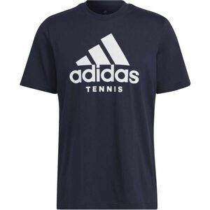 adidas TENNIS TEE Pánské tenisové tričko, tmavě modrá, velikost obraz