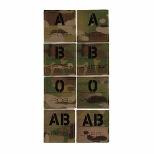Nášivka krevní skupina AČR IR Combat Systems® – Multicam® (Barva: Multicam®, Varianta: B +) obraz