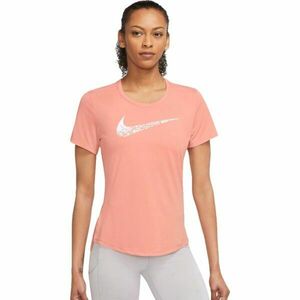 Nike SWOOSH RUN Dámské tričko, lososová, velikost obraz