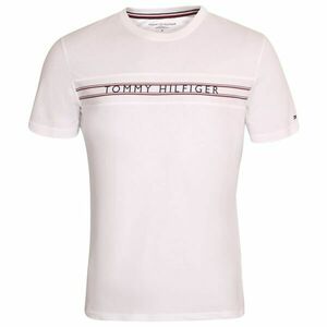 Tommy Hilfiger CLASSIC-CN SS TEE PRINT Pánské tričko, bílá, velikost obraz