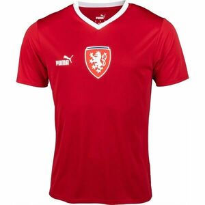 Puma FACR HOME JERSEY FAN TEE Pánské fotbalové triko, červená, velikost obraz