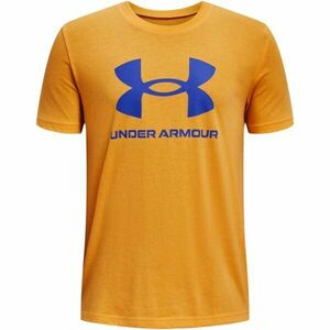 Under Armour SPORTSTYLE LOGO Chlapecké triko, oranžová, velikost obraz