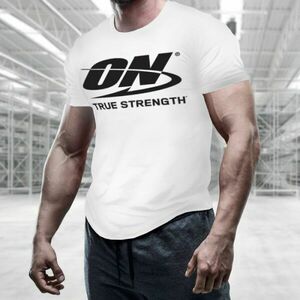 Tričko True Strength White XL - Optimum Nutrition obraz