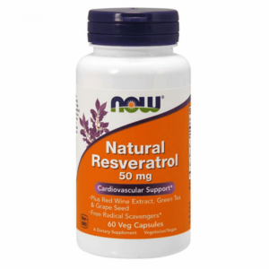 Natural Resveratrol 60 kaps. - NOW Foods obraz