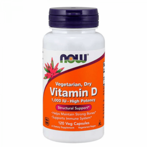 Vitamín D 1000 IU 120 kaps. - NOW Foods obraz