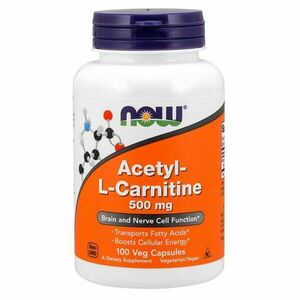 Acetyl L-Karnitin 500 mg 100 kaps. - NOW Foods obraz