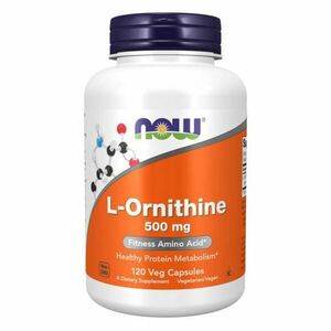 L-Ornitin 500 mg 120 kaps. - NOW Foods obraz