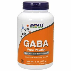 GABA Pure Powder 170 g - NOW Foods obraz