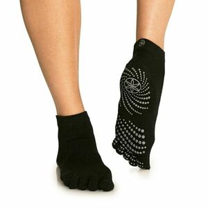 Ponožky na jógu Grippy Yoga Socks Black M/L - GAIAM obraz