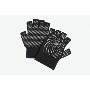 Rukavice na jógu Grippy Yoga Gloves Black - GAIAM obraz