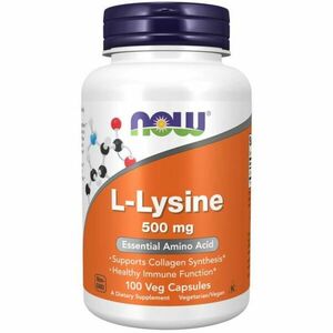 L-Lysin 500 mg Vegan kaps 100 kaps. - NOW Foods obraz
