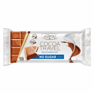 Mléčná čokoláda bez přidaného cukru Cocoa travel 22 x 90 g - Baron obraz