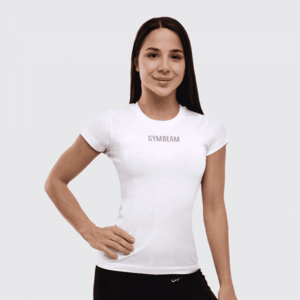 Dámské tričko FIT White XL - GymBeam obraz