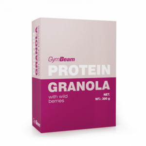 Proteinová granola s lesním ovocem 5 x 300 g - GymBeam obraz
