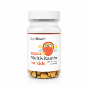 Multivitamín, tablety na cucání pro děti 120 tab. pomeranč - GymBeam obraz