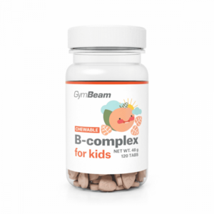 B-komplex, tablety na cucání pro děti 120 tab. meruňka - GymBeam obraz