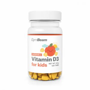 Vitamín D3, tablety na cucání pro děti 120 tab. pomeranč - GymBeam obraz