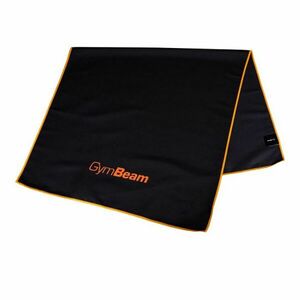 Sportovní rychleschnoucí ručník Black/Orange - GymBeam obraz