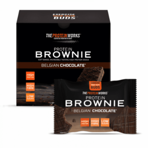 Protein Brownie 12 x 40 g čokoláda lískový oříšek - The Protein Works obraz