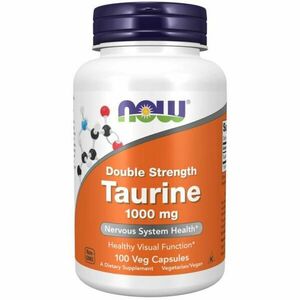 Taurin Double Strength 1000 mg 100 kaps. - NOW Foods obraz