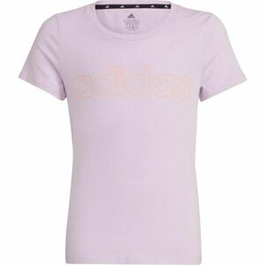 adidas LINEAR TEE Dívčí tričko, růžová, velikost obraz