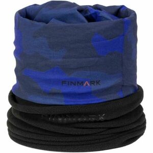 Finmark FSW-218 Multifunkční šátek s fleecem, modrá, velikost obraz