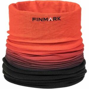 Finmark FSW-239 Multifunkční šátek s fleecem, oranžová, velikost obraz