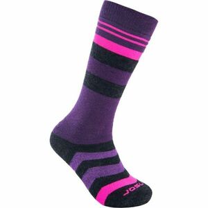 Sensor SLOPE MERINO Dětské ponožky, fialová, veľkosť 35-38 obraz